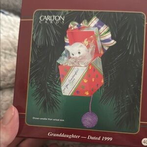 Carlton Cards Red and Green Holiday Ornament